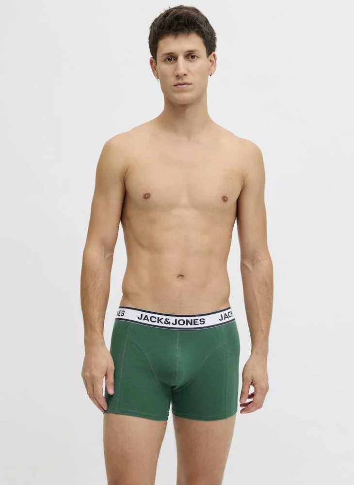 JACK & JONES  5 Pack Solid Trunks for Men | Best Price UAE